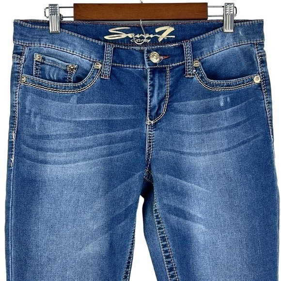 SEVEN7 WOMEN'S SKINNY EASY FIT JEANS - Picture 3 of 15